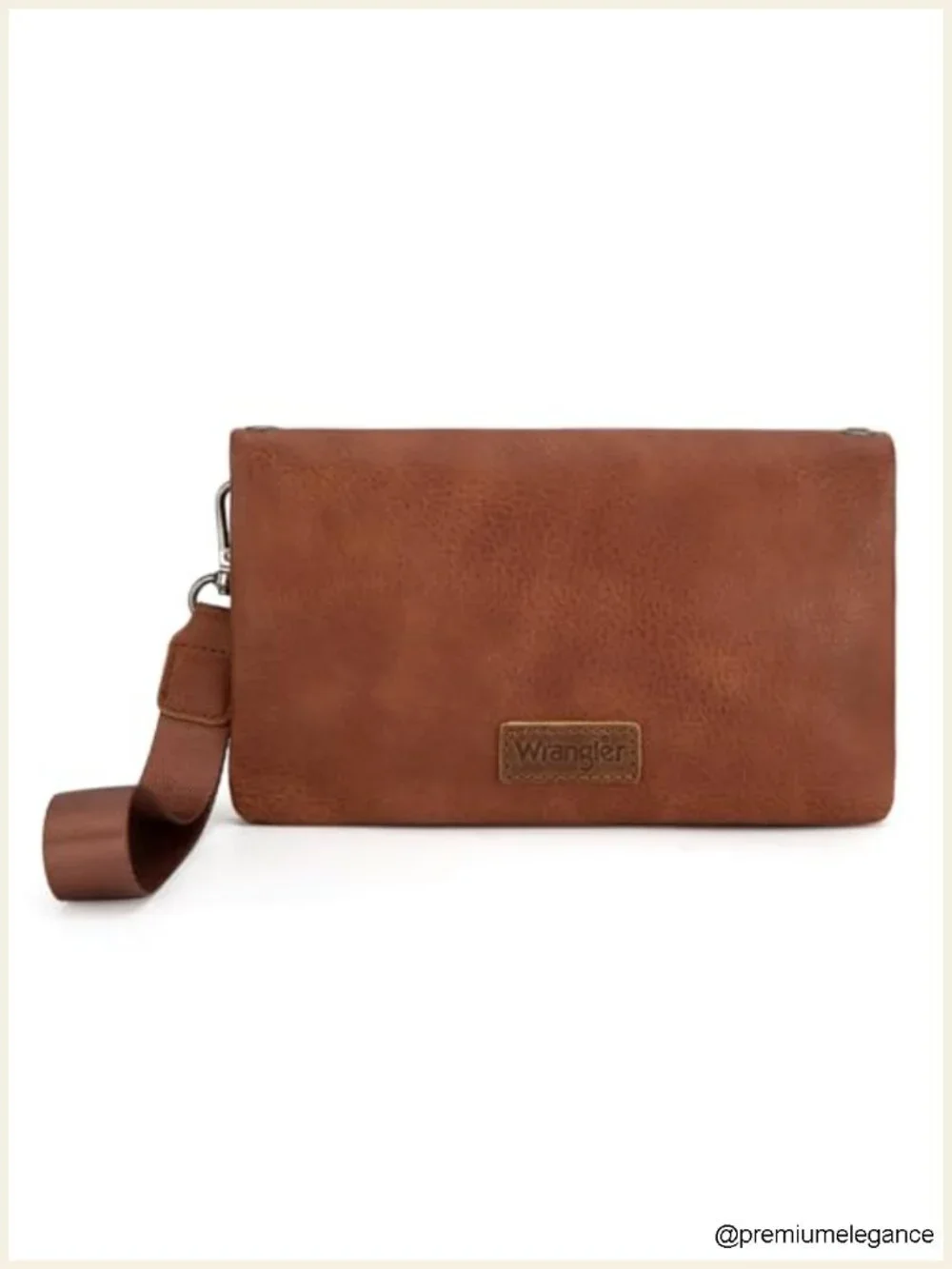 Wristlet Wallet RFID Blocking Bifold Clutch Crossbody with Strap